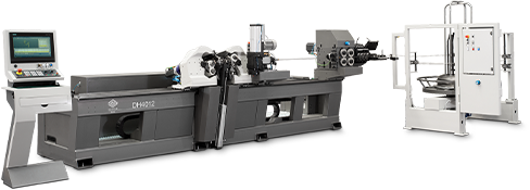 DH4012 - Dobladora de alambre CNC de doble cabezal y doble torreta